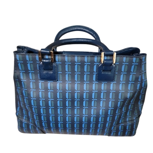 Tory Burch Blue & Green Patterned Women's Bag - Picture 2 of 9